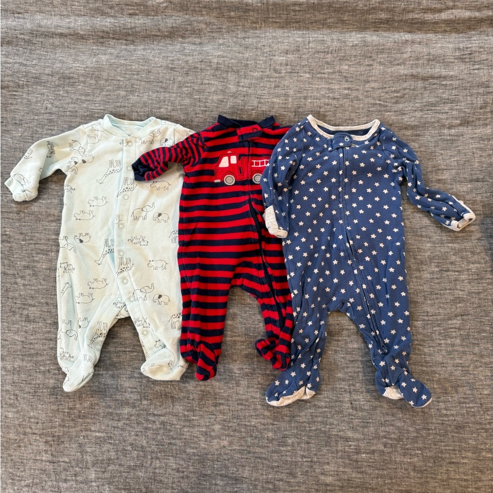 Carter’s & cloud island footie pajamas